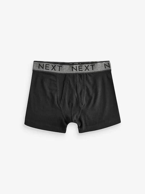 Black with Grey Waistband Trunks 5 Pack