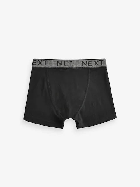 Black with Grey Waistband Trunks 5 Pack