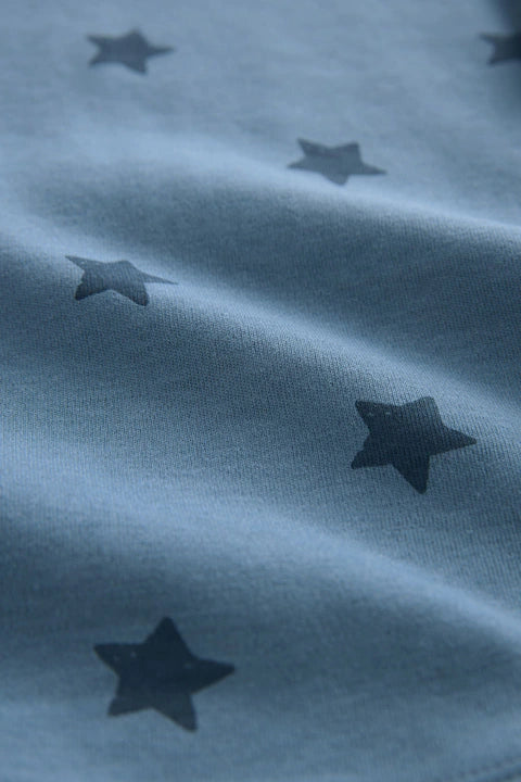 Blue/White Stars 3 Pack Snuggle 100% Cotton Pyjamas