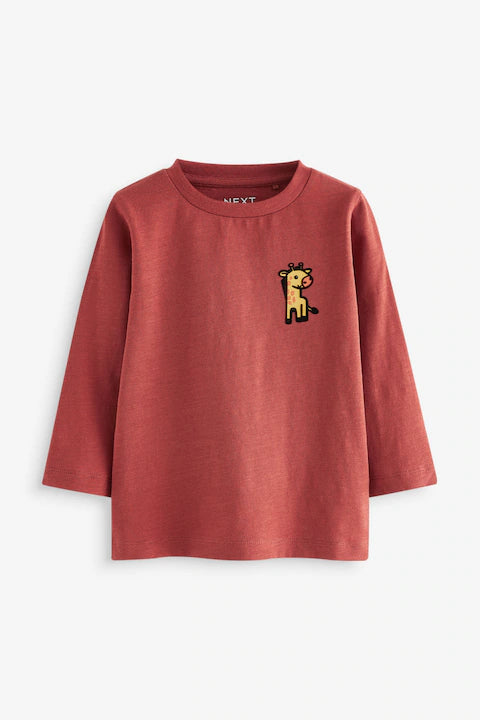 Multi Animal Long Sleeve T-Shirts (5 Pack )
