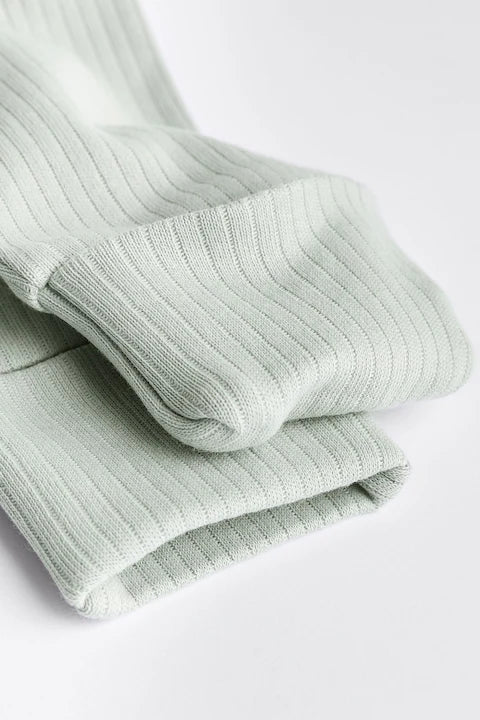Blue / Grey 100% Cotton Baby Zip Sleepsuits (3 Pack)
