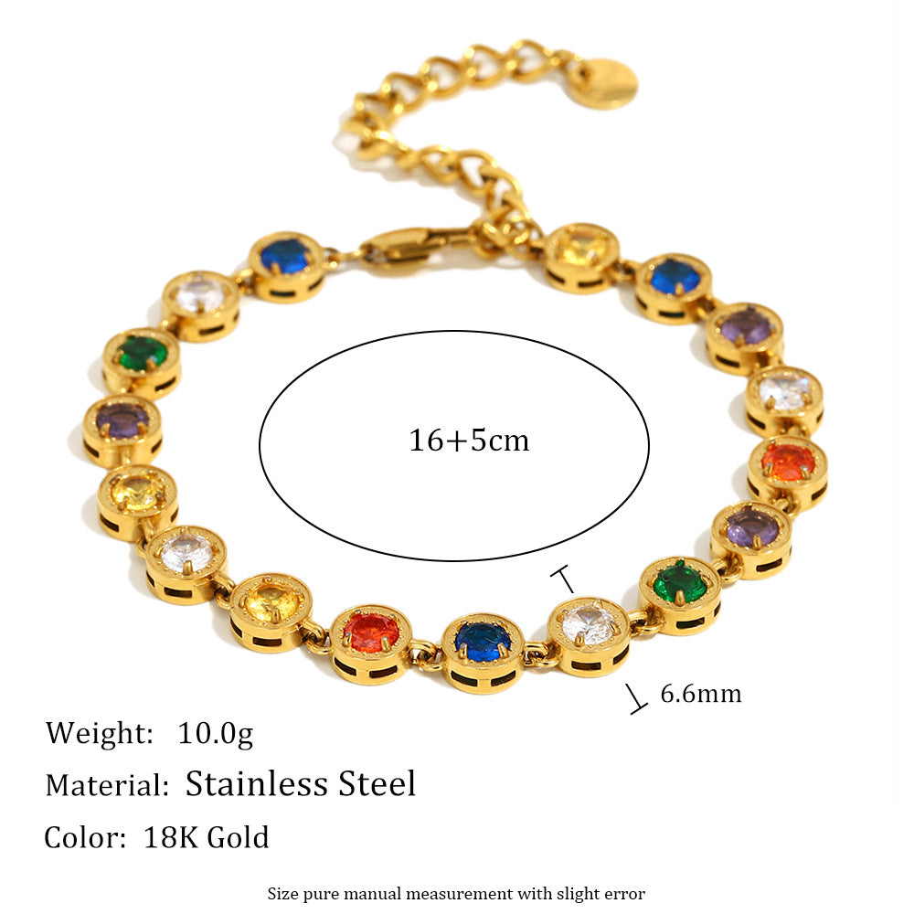 Colorful Necklace and Bracelet Set