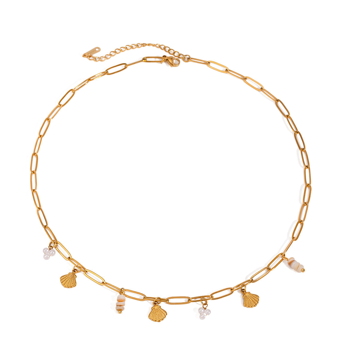 Sea Shell Charm Necklace Chain
