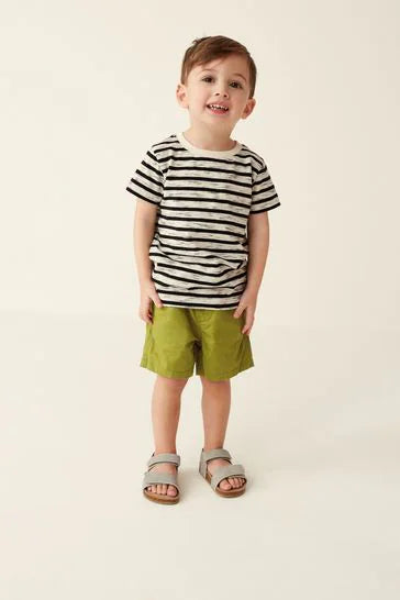 Monochrome Character Short Sleeves T-Shirts 4 Pack