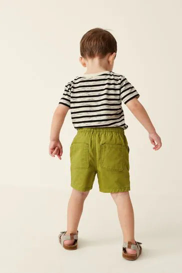 Monochrome Character Short Sleeves T-Shirts 4 Pack