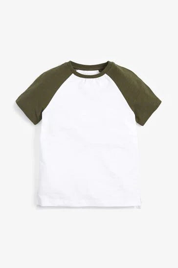 Green/Black Camo 3 Pack Raglan T-Shirts