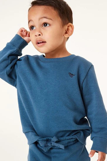 Mid Blue-Next Jersey Sweatshirt And Joggers Set