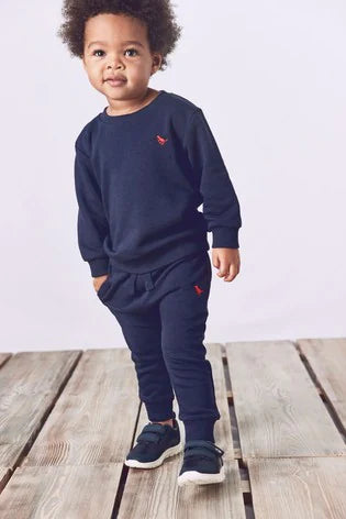 Navy Blue-Next Jersey Sweatshirt And Joggers Set