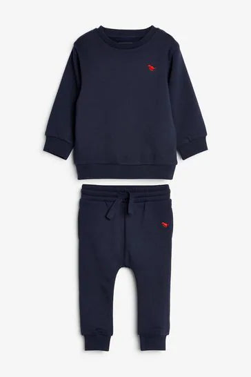 Navy Blue-Next Jersey Sweatshirt And Joggers Set