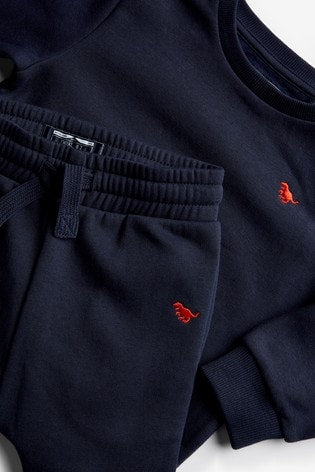 Navy Blue-Next Jersey Sweatshirt And Joggers Set