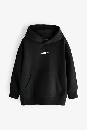 Black Jersey Hoodie