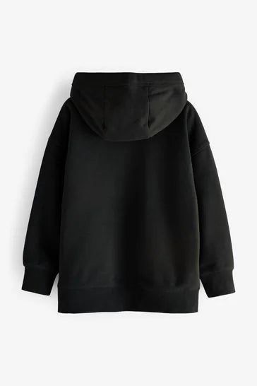 Black Jersey Hoodie