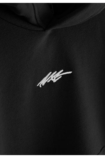 Black Jersey Hoodie
