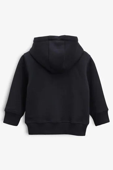 Navy Blue - Essential Zip Through Hoodie