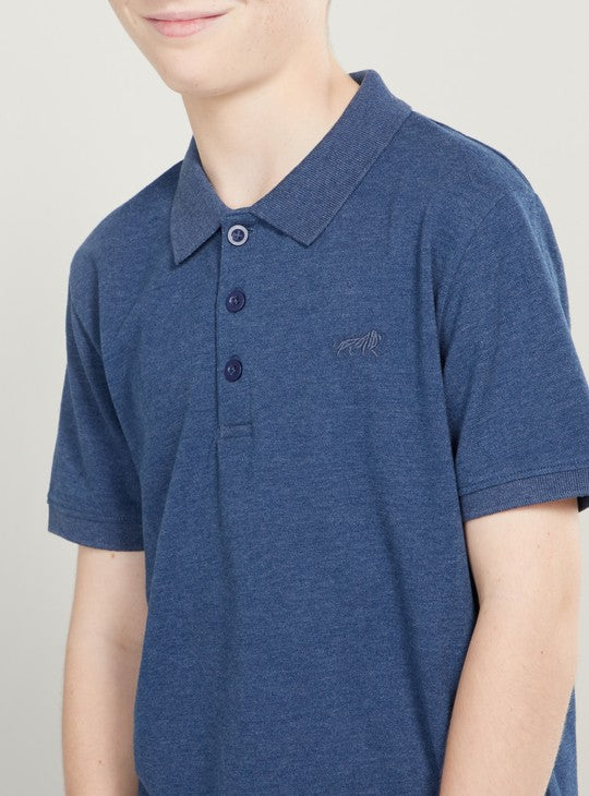 Dark Blue Polo T-Shirt