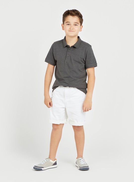 Dark Grey Polo T-Shirt