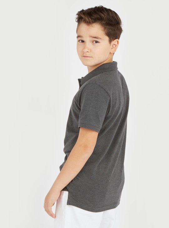 Dark Grey Polo T-Shirt
