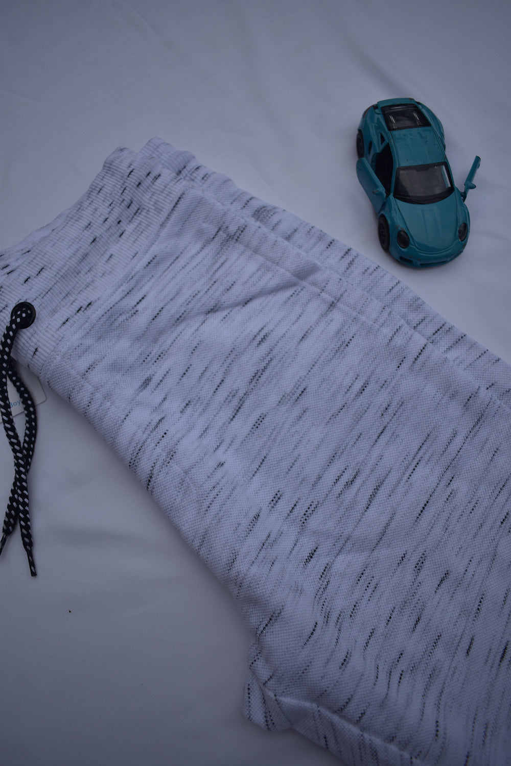 White Joggers with a dash of black