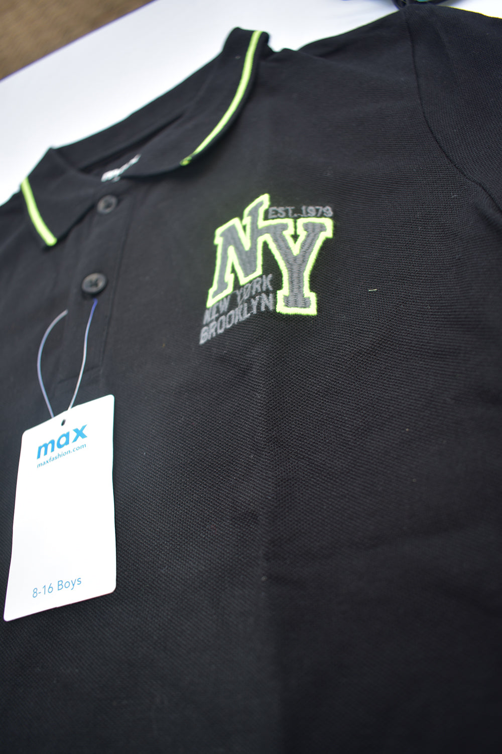 NY Black Polo Tshirt
