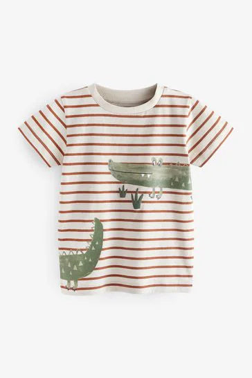 Short Sleeve Khaki Green Safari T-Shirts 3 Pack
