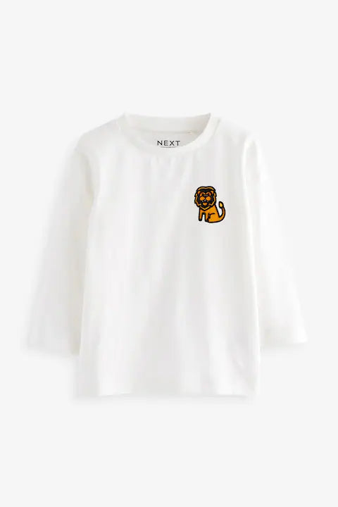Multi Animal Long Sleeve T-Shirts (5 Pack )