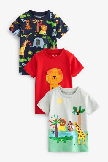 Short Sleeve Character T-Shirts 3 Pack