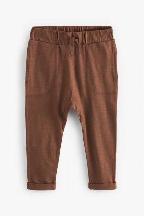 Sage Green 100% Cotton Lightweight Joggers 3 Pack