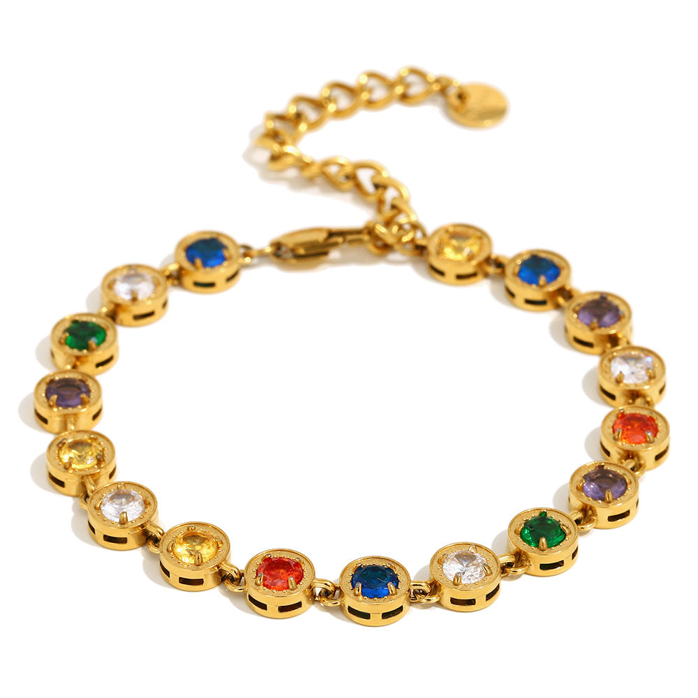 Colorful Necklace and Bracelet Set