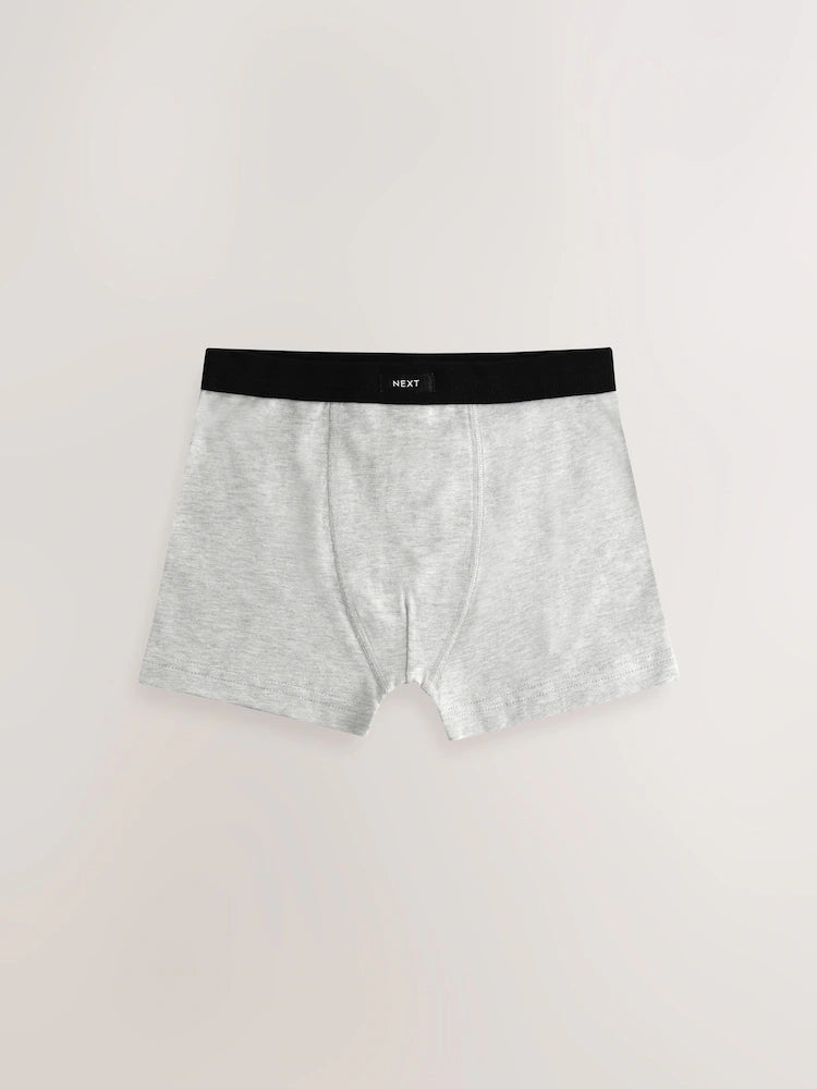 Grey Soft Waistband Trunks 5 Pack