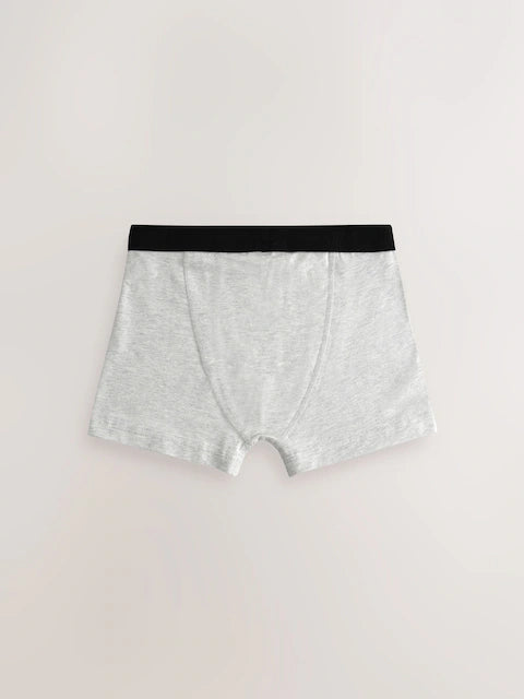 Grey Soft Waistband Trunks 5 Pack