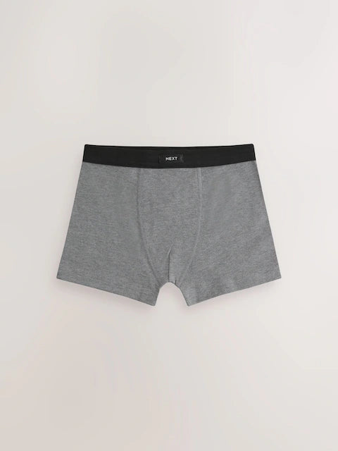 Grey Soft Waistband Trunks 5 Pack