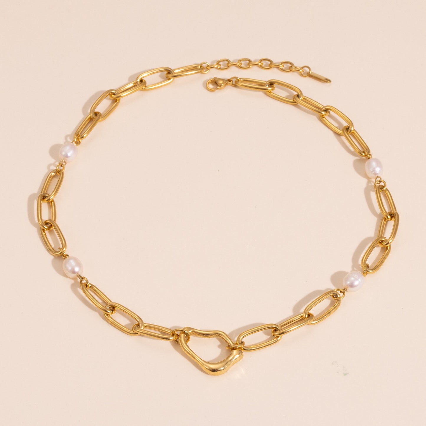 Pearl Irregular Pendant - Necklace & Bracelet Set
