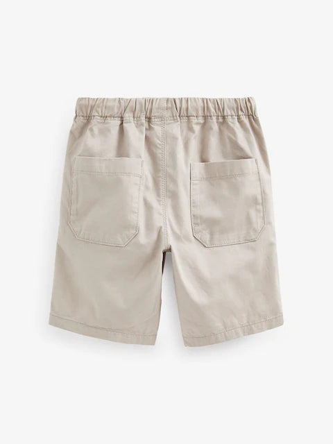 Navy Blue/Stone Cream (2 Pack) Khaki Pull-On  Short Shorts