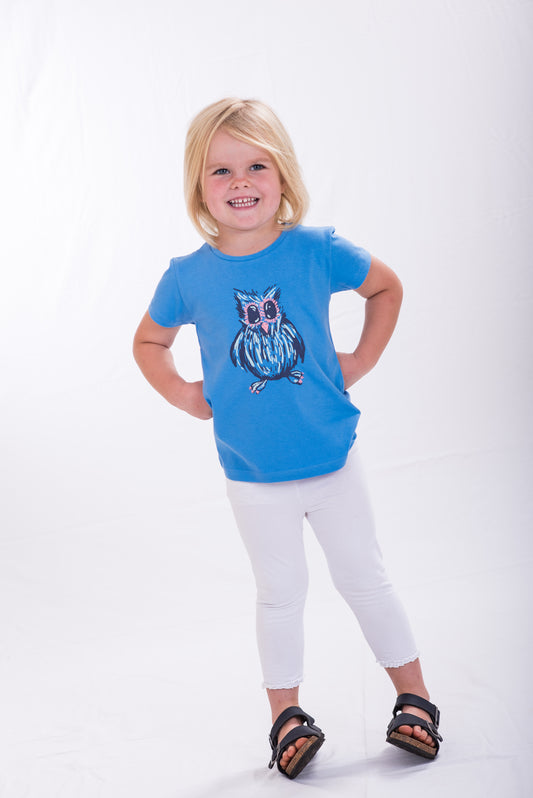 Blue Owl - Short Sleeved T-shirt
