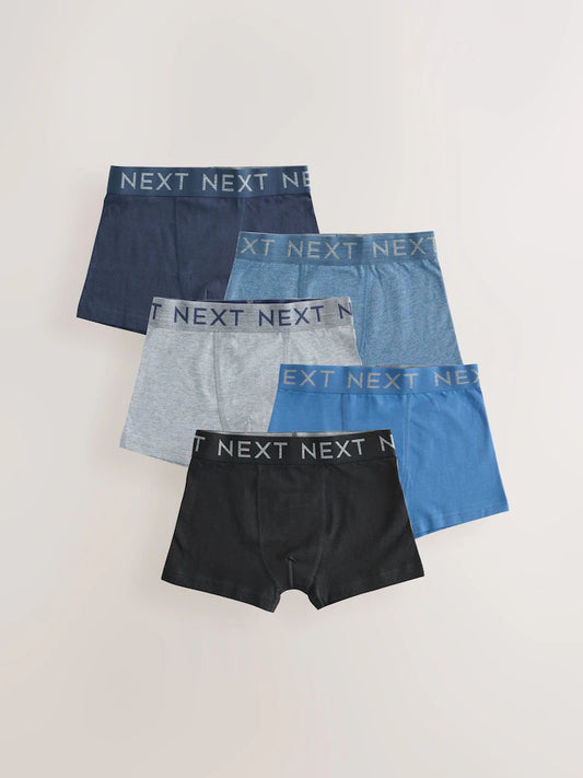 Blue/Grey Trunks 5 Pack