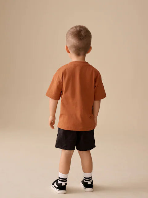 Rust Brown Vehicles Short Sleeve Graphic T-Shirt