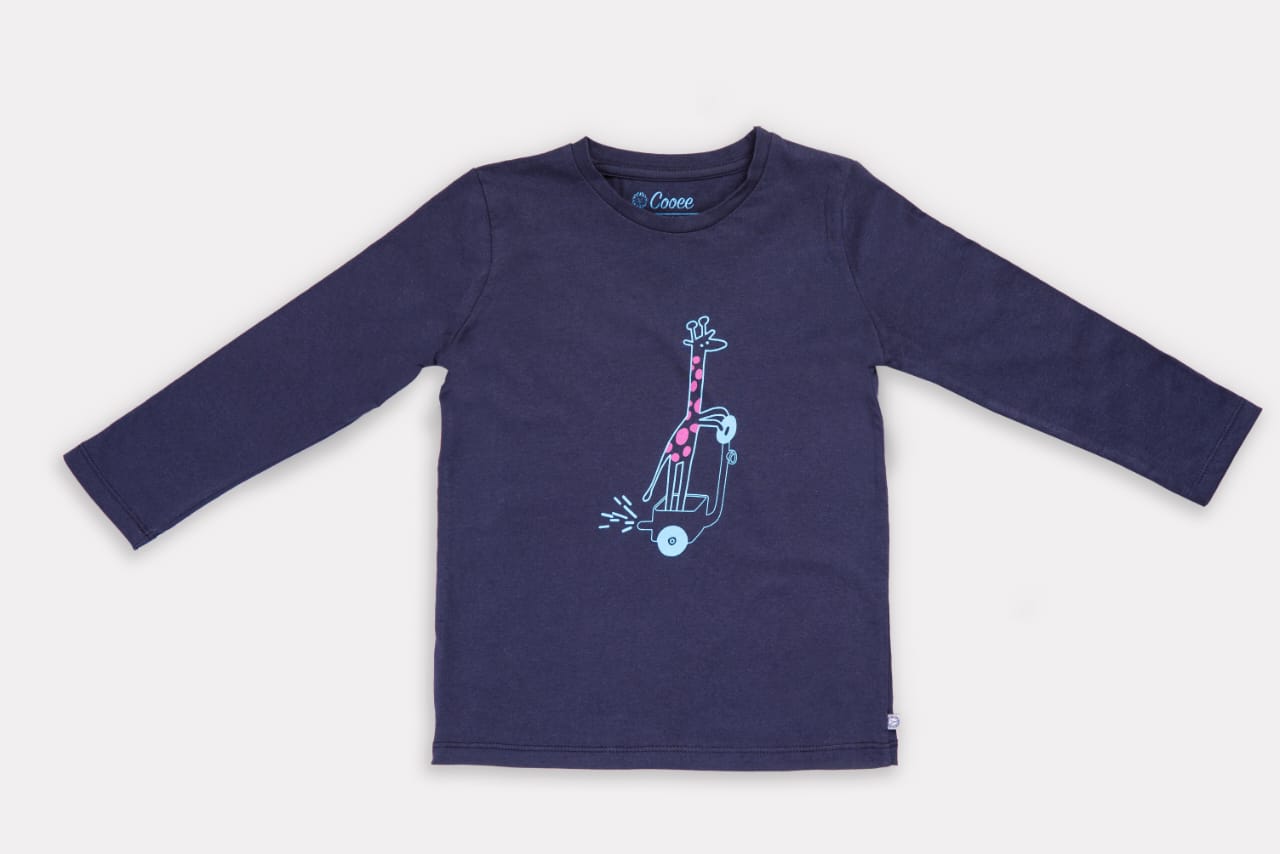 Pink Giraffe -  Long Sleeved T-shirt