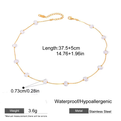Pearl Pendant Choker Necklace