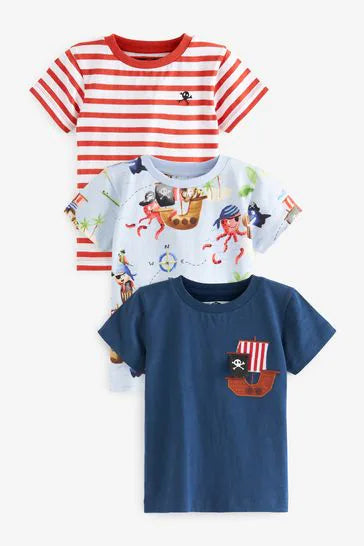 Short Sleeve Character T-Shirts 3 Pack