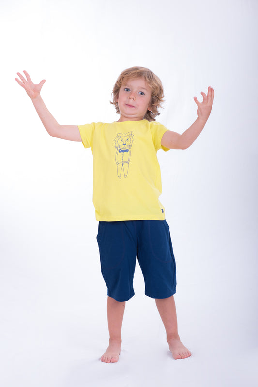 Firey Lion - Short Sleeved T-shirt