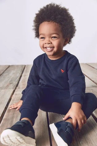 Navy Blue-Next Jersey Sweatshirt And Joggers Set