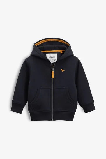 Navy Blue - Essential Zip Through Hoodie