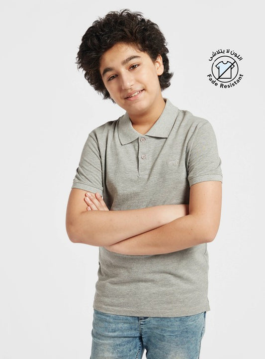 Light Grey Polo T-Shirt
