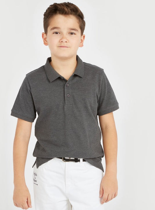 Dark Grey Polo T-Shirt