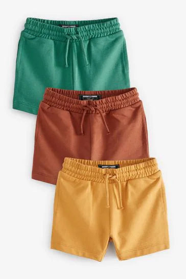 Green/Yellow/Orange 3 Pack Jersey Shorts