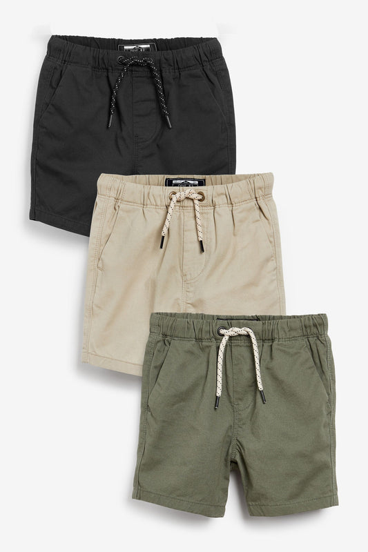 Pull-On Shorts 3 Pack