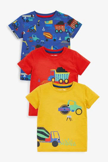 Vehicle T-shirts 3 Pack