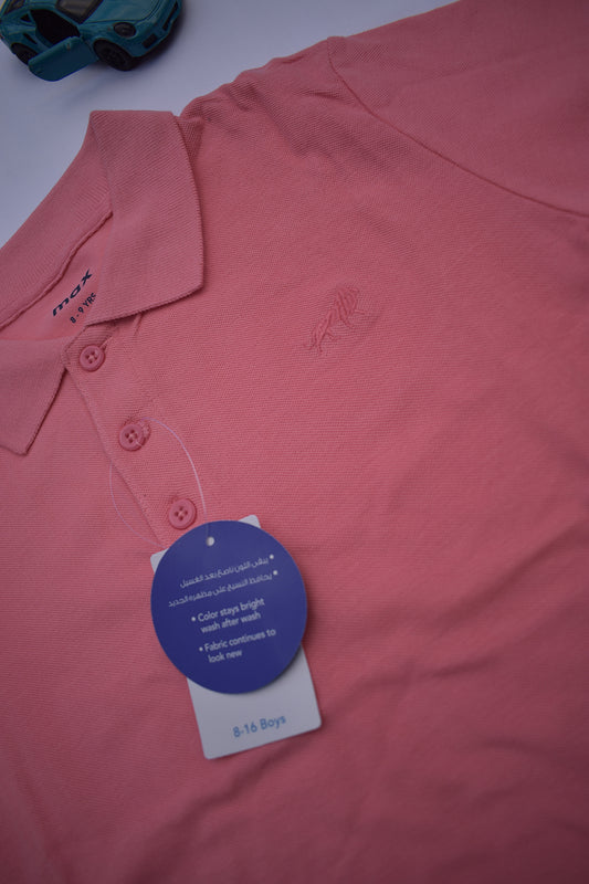 Plain Pink Polo T-Shirt