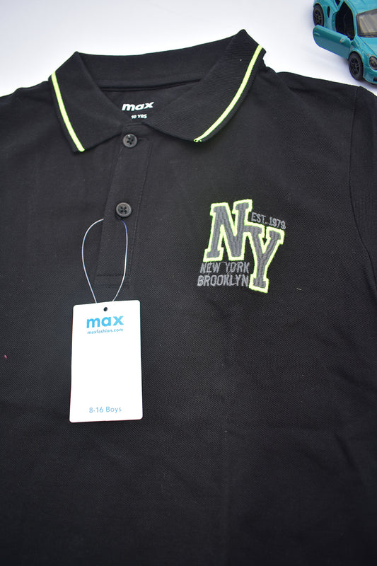 NY Black Polo Tshirt