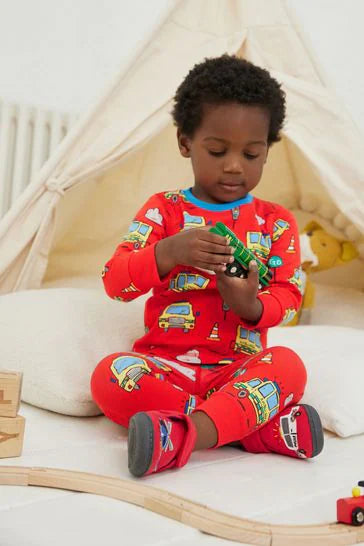 Red/ Blue Emergency transport 3 Pack Snuggle Pyjamas